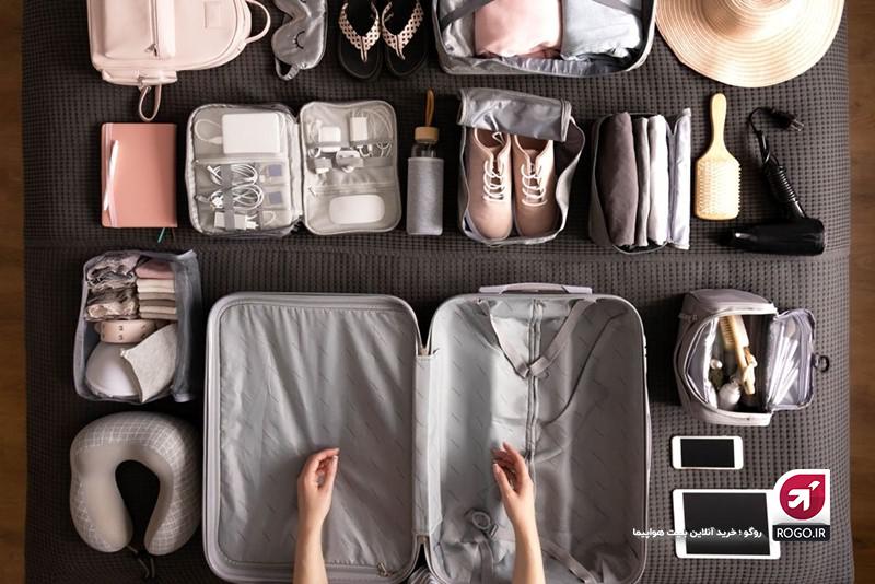 اصول چیدن وسایل در چمدان 